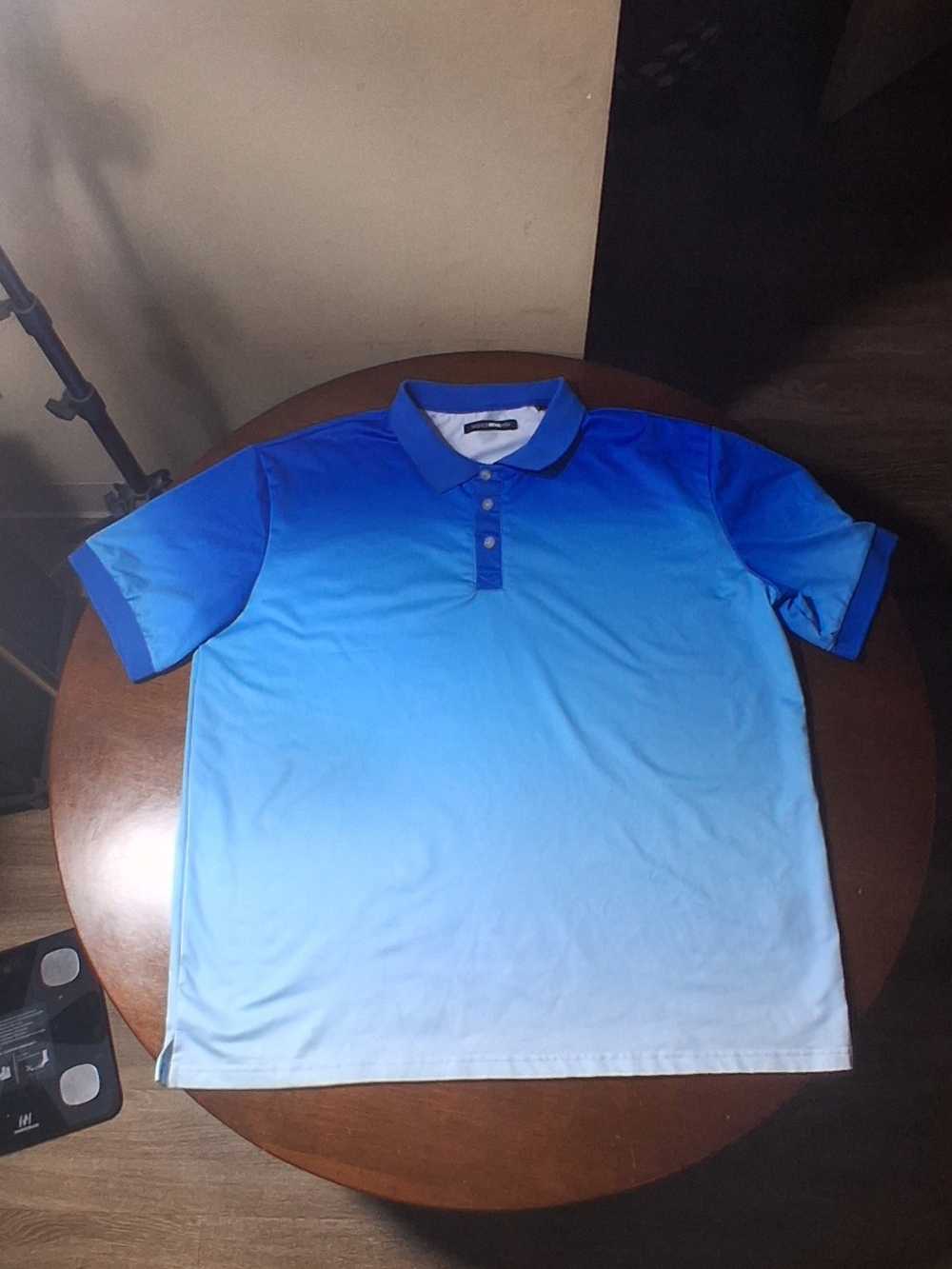 Fashion Nova Men's Blue Gradient Polo